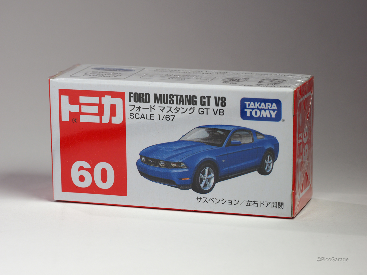 トミカ#60フォードマスタングV8青