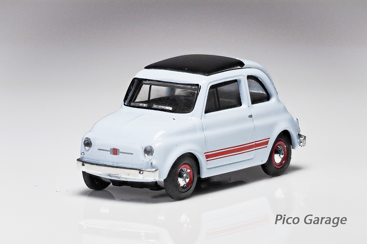 Schuco 1/87FIAT500Sport(ブルー）前