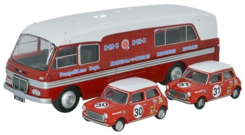 OXFORD BMCトランスポート&MINI 1/76 3台セット