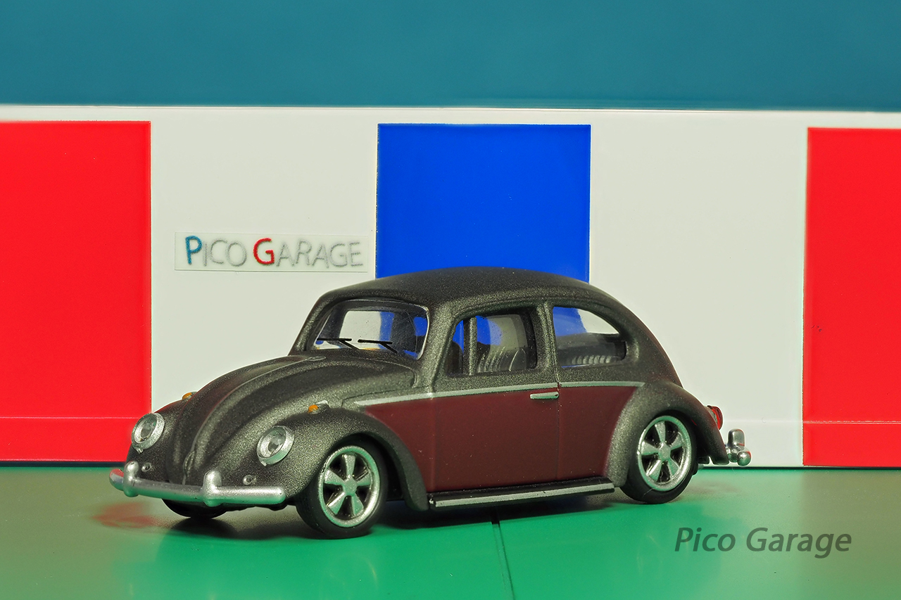 シュコー1/64VWT1ビートルローライダーフロント